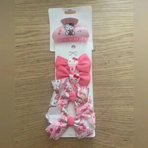 🆕 Hello Kitty Sanrio-Hair-Styling-Hair-Clips Bundle🆕